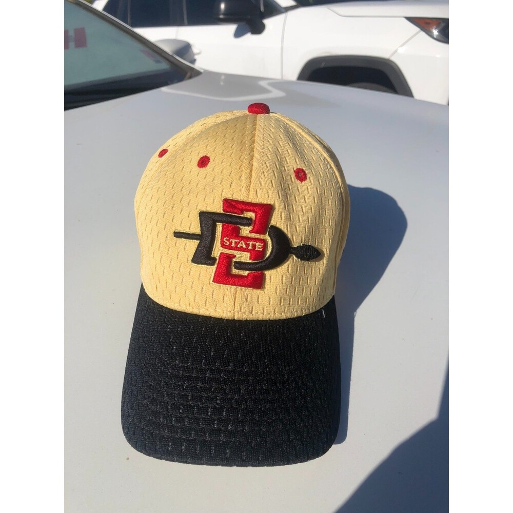 VTG San Diego State Aztecs The Game PRO Fitted Hat 7 SDSU Spear Mesh GPR305 90s